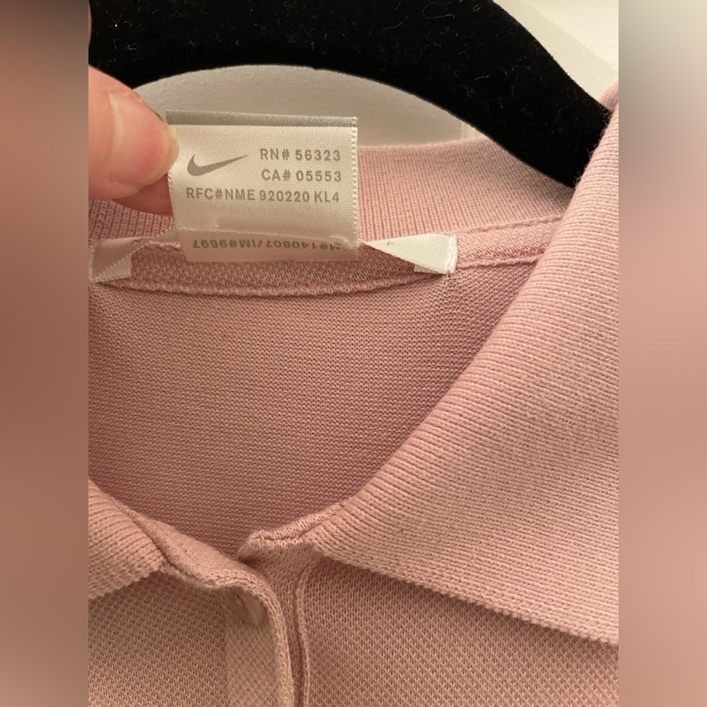 Nike Golf DRI Fit 3 Button Polo Shirt in 2025 Trending Pink Women’s Size Medium - Picture 4 of 7